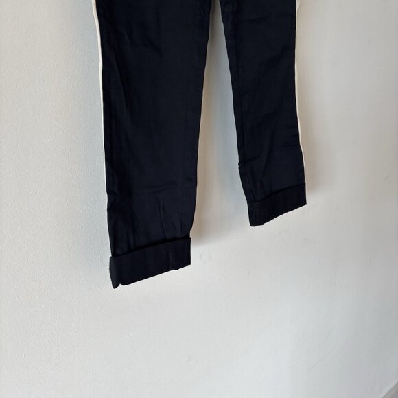 J Crew Pants stretch Size 0 Side Stripe Crop Work Office Capsule Preppy NWT - Picture 8 of 15